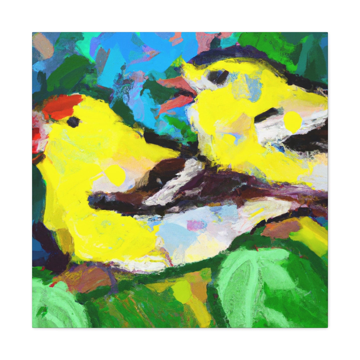 "American Goldfinch Beauty" - Canvas