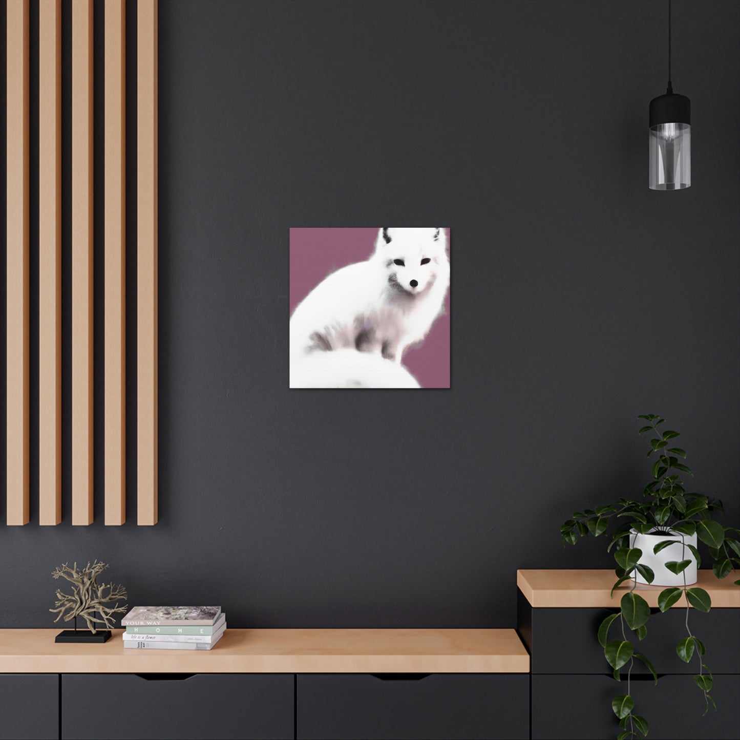 Arctic Fox Duo Bliss - Canvas