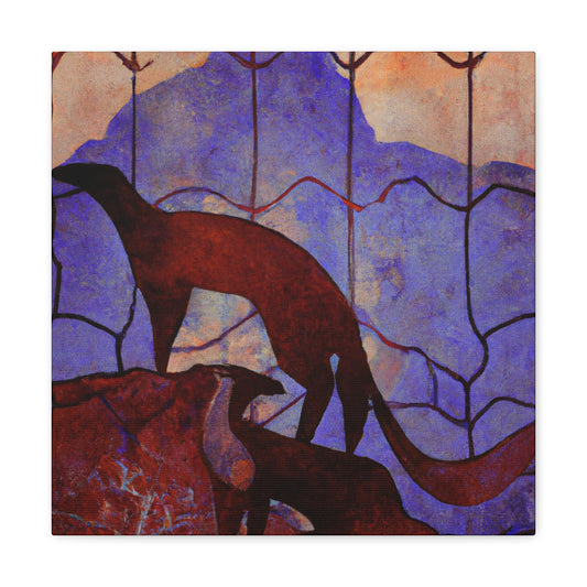 Marten in the Moonlight - Canvas