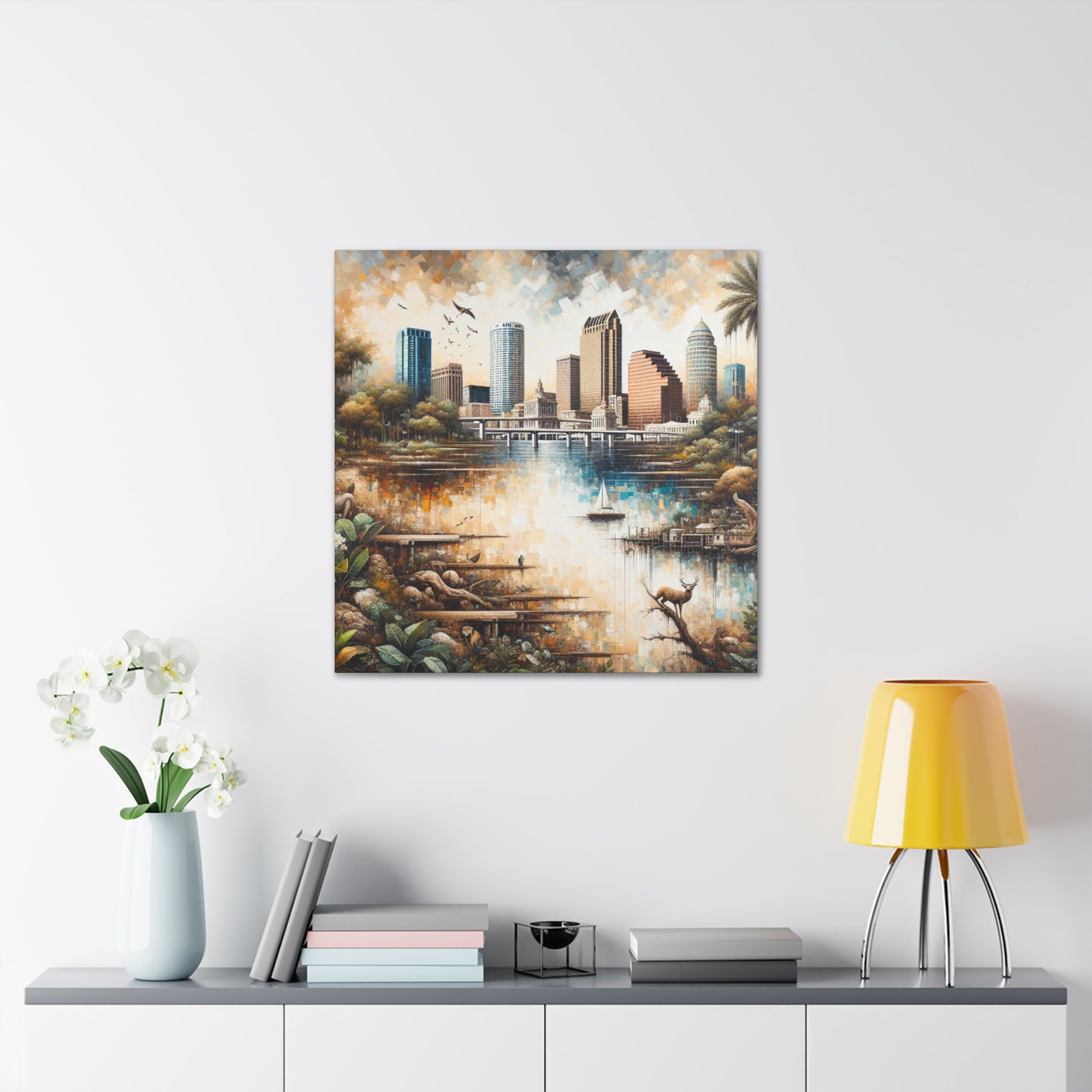 "Cityscapes of Tampa" - Canvas