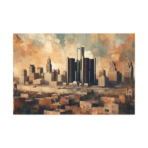 "Captivating Detroit's Timeless Charm" - Canvas