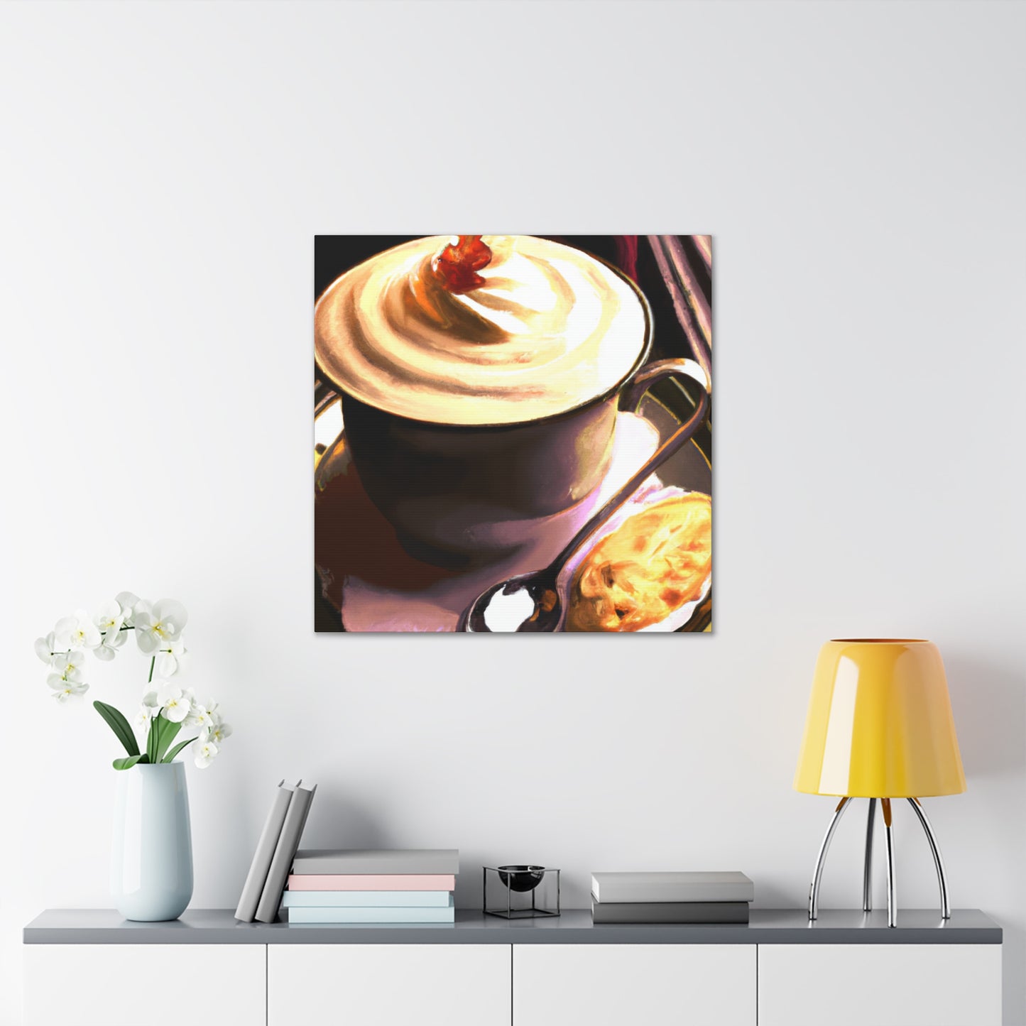 Cafe Cappuchino Splendor - Canvas