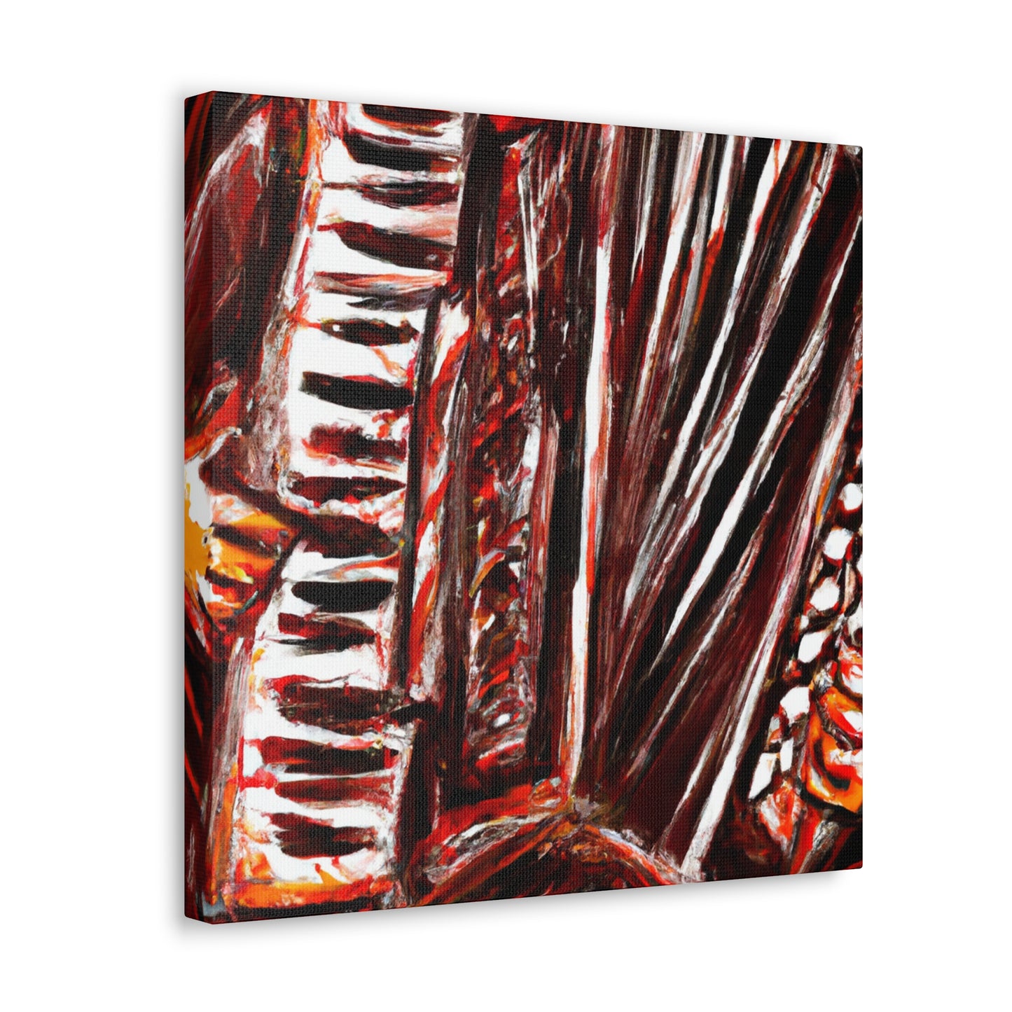 Accordion's Joyful Song - Canvas