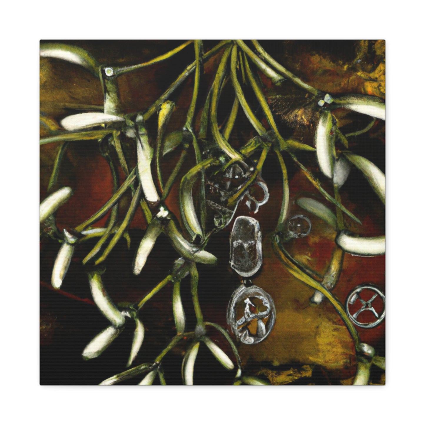 Mistletoe in Steampunk - Canvas