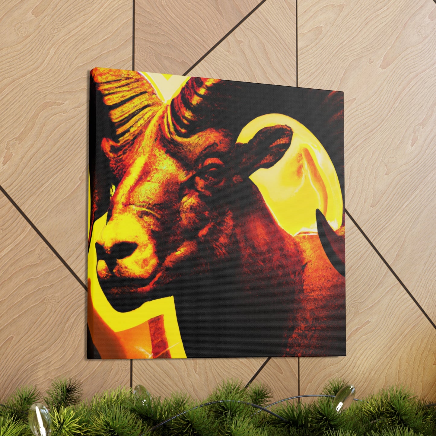 "Bighorn Deco Brilliance" - Canvas