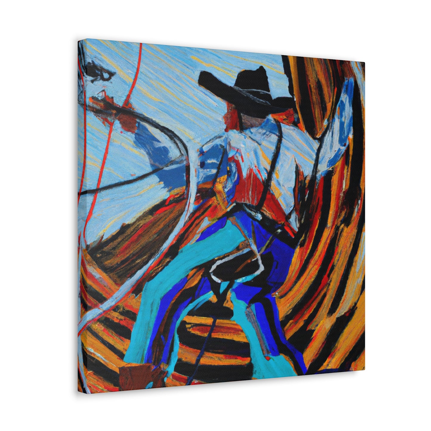 Lassoing Wild West Dreams - Canvas