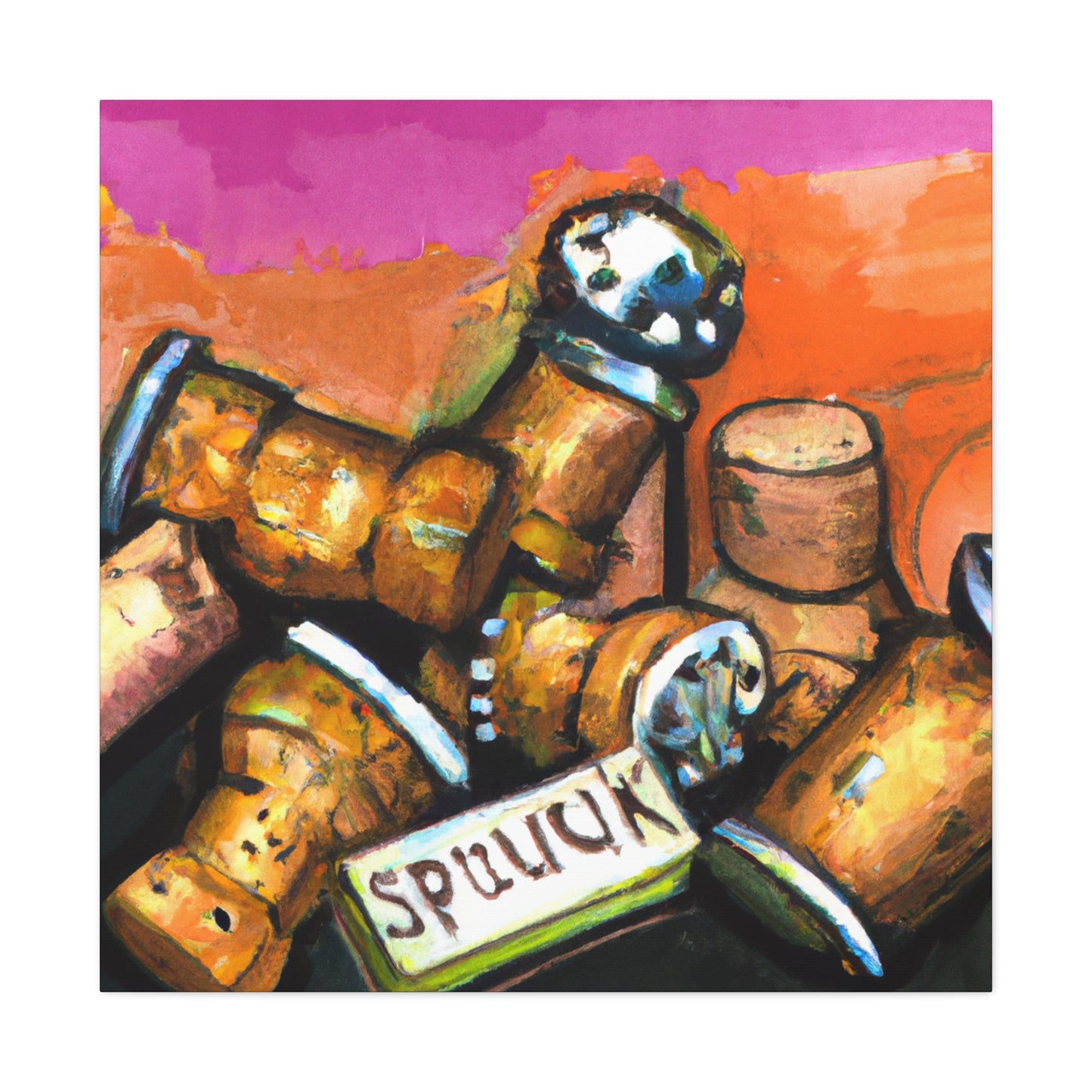 "Corking Steampunk Bruiser" - Canvas