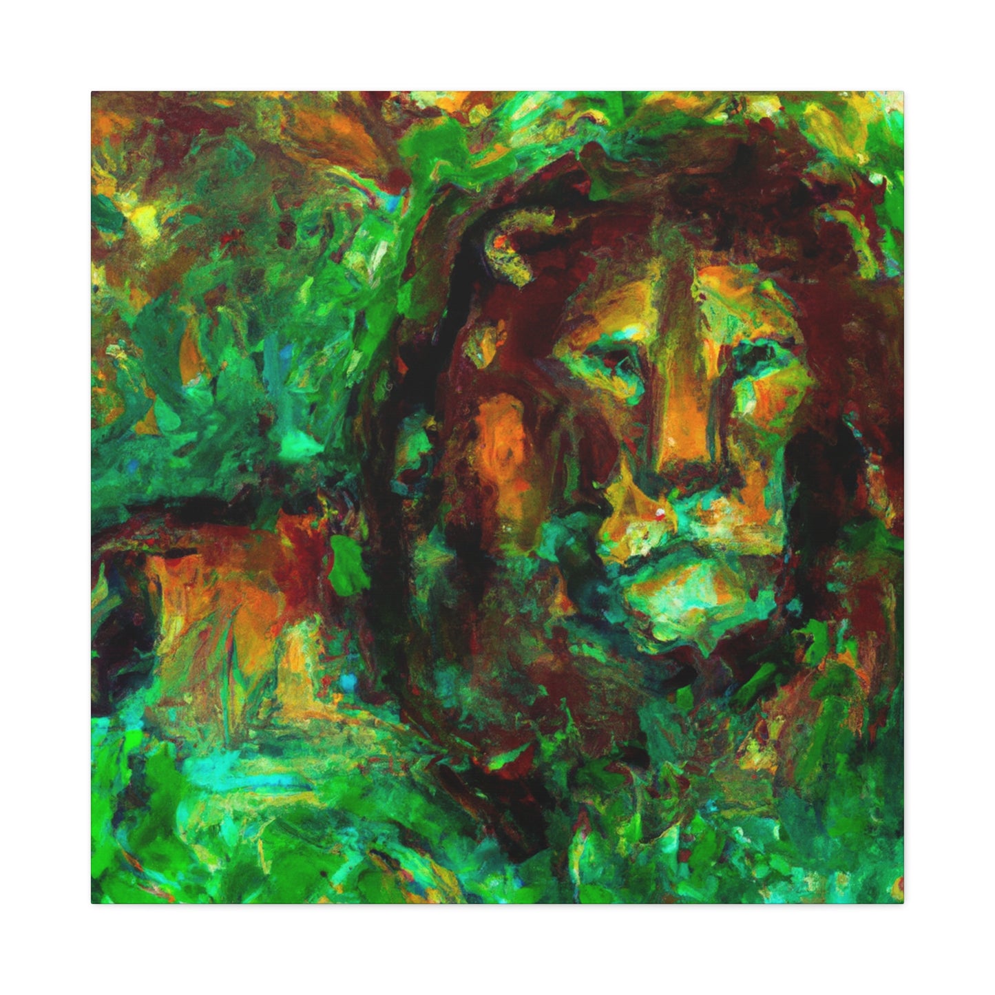 Majestic Lion Impression - Canvas