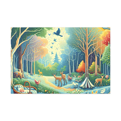 Whispering Woodland Serenity - Canvas