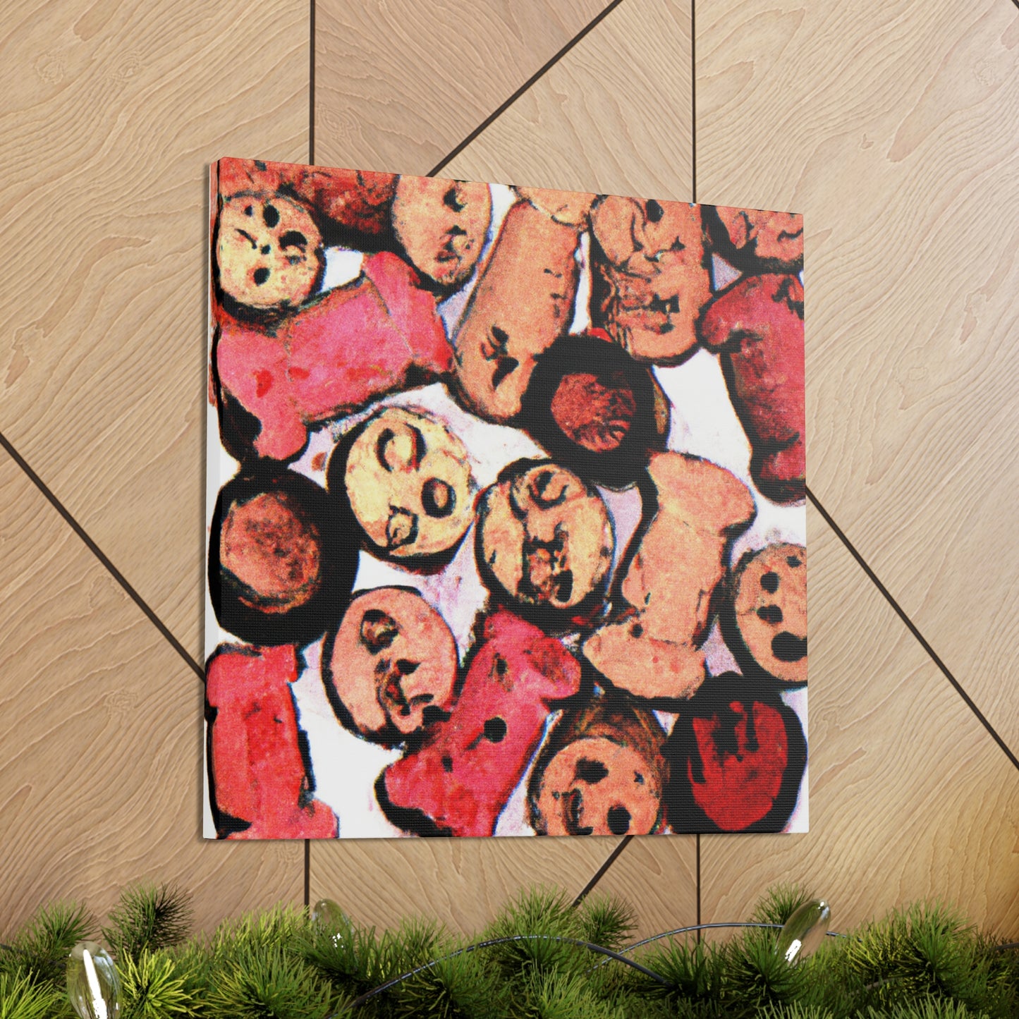 "Celebrating Wine Corks" - Canvas