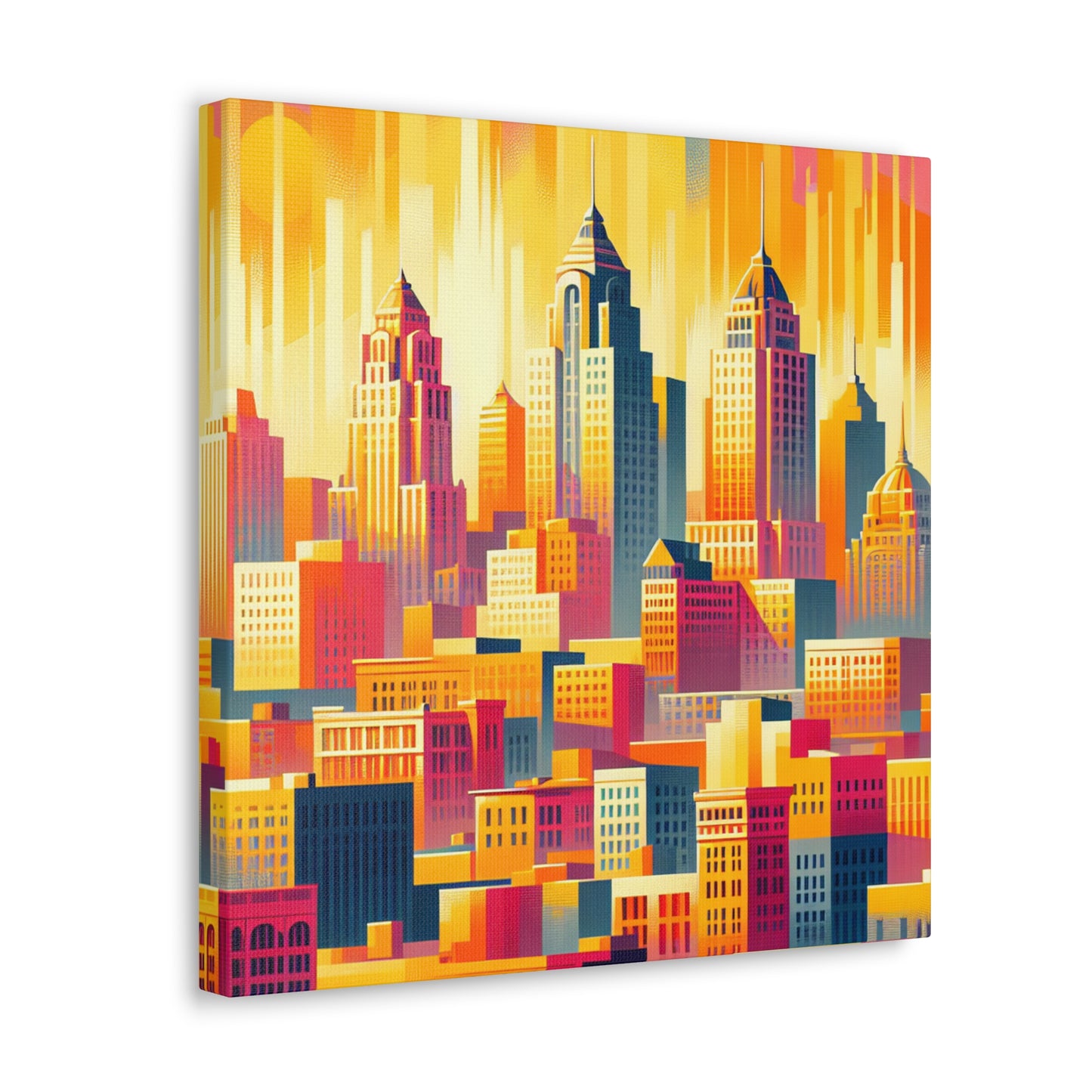 "Vibrant Midwest Mecca" - Canvas