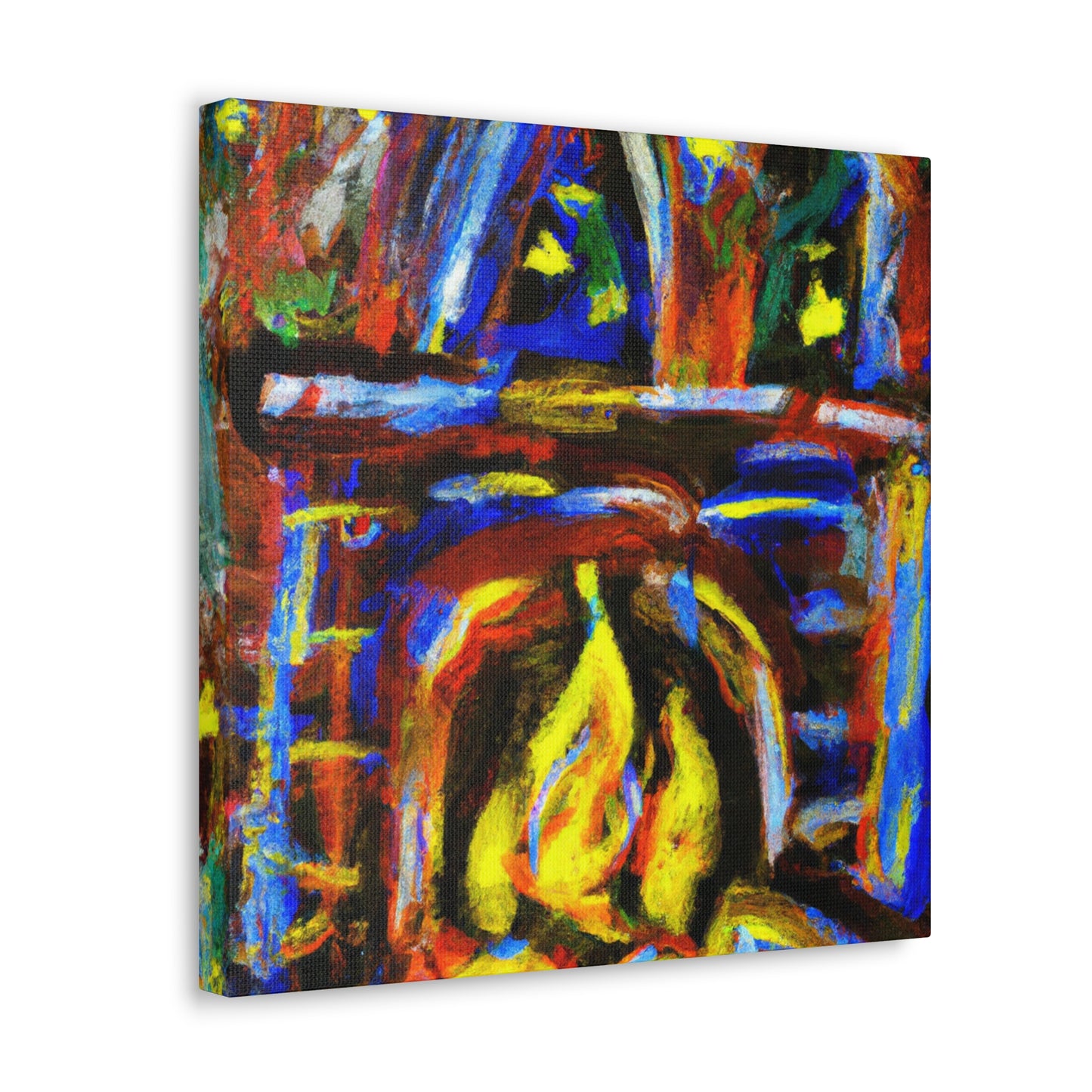 "Heat of the Fireplace" - Canvas