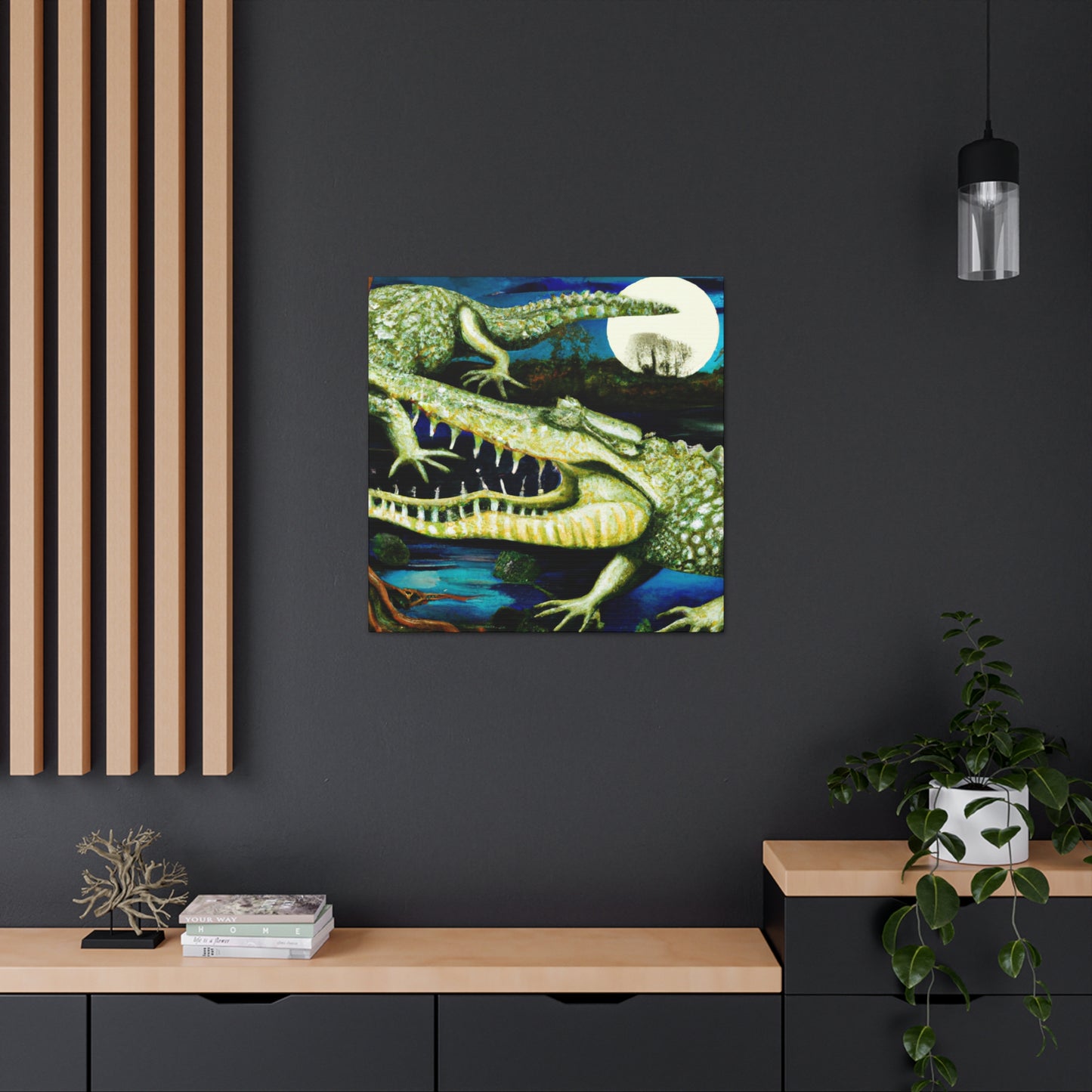 Crocodile in the Clouds - Canvas