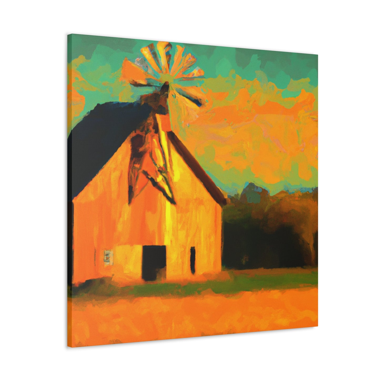 Windmill's Majestic Dance - Canvas