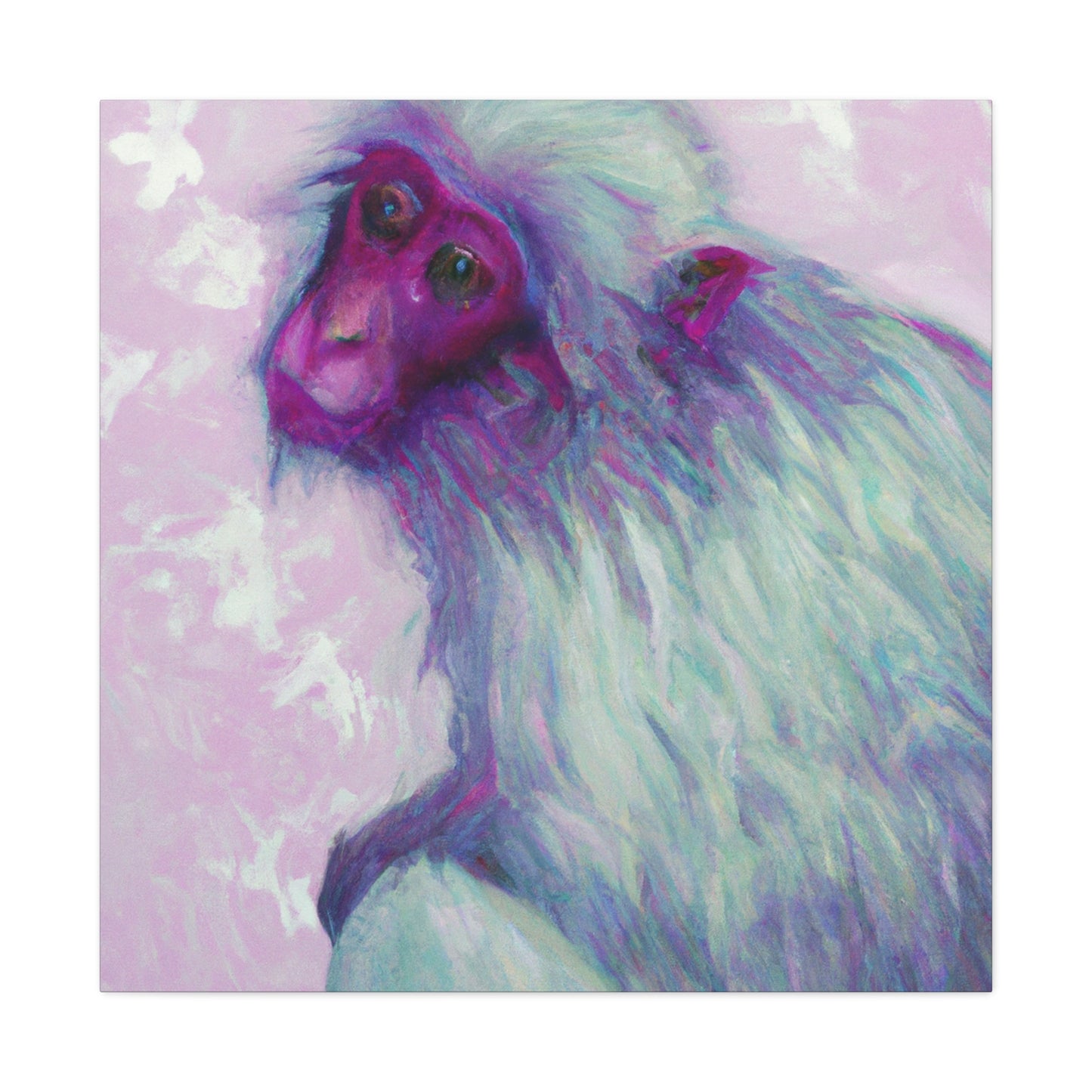 "A Japanese Macaque Dream" - Canvas