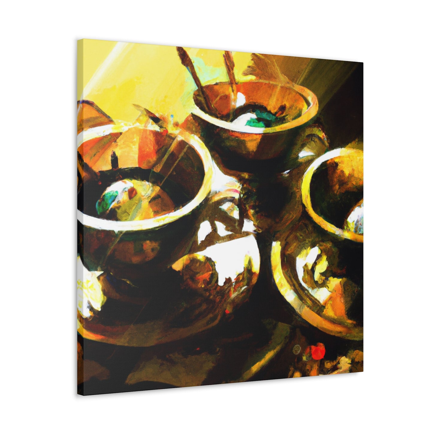 "Tea Cups in Renaissance". - Canvas