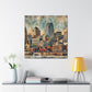 Cincy: Vibrant Urban Mosaic - Canvas