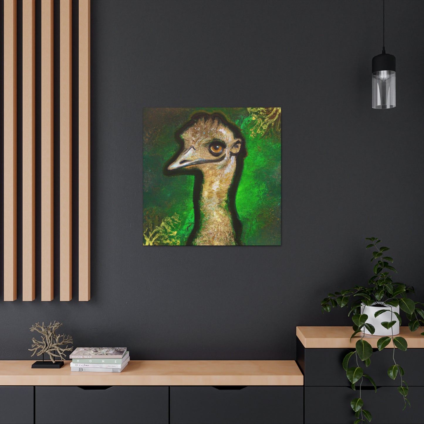 "The Emu's Majestic Stride" - Canvas