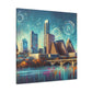 "Vibrant Austin Streets" - Canvas