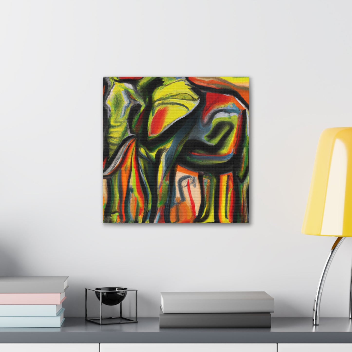 Elephant in Motion - Canvas