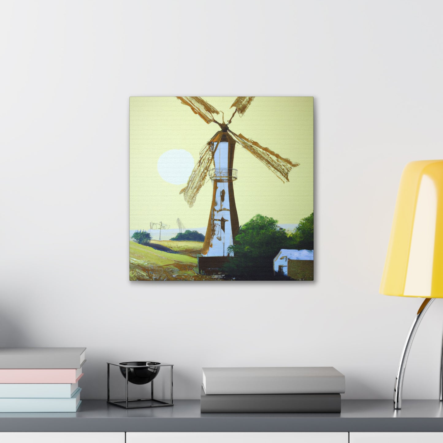 Windmill on the Hill - Canvas