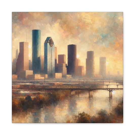 "Vibrant Houston: Renaissance Revival" - Canvas