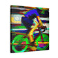 Bicycling Through Nature - Canvas