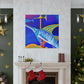 "Swordfish in Art Deco" - Canvas