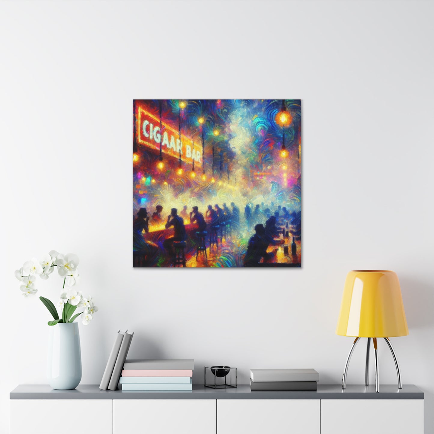 Smoky Soirée Night - Canvas