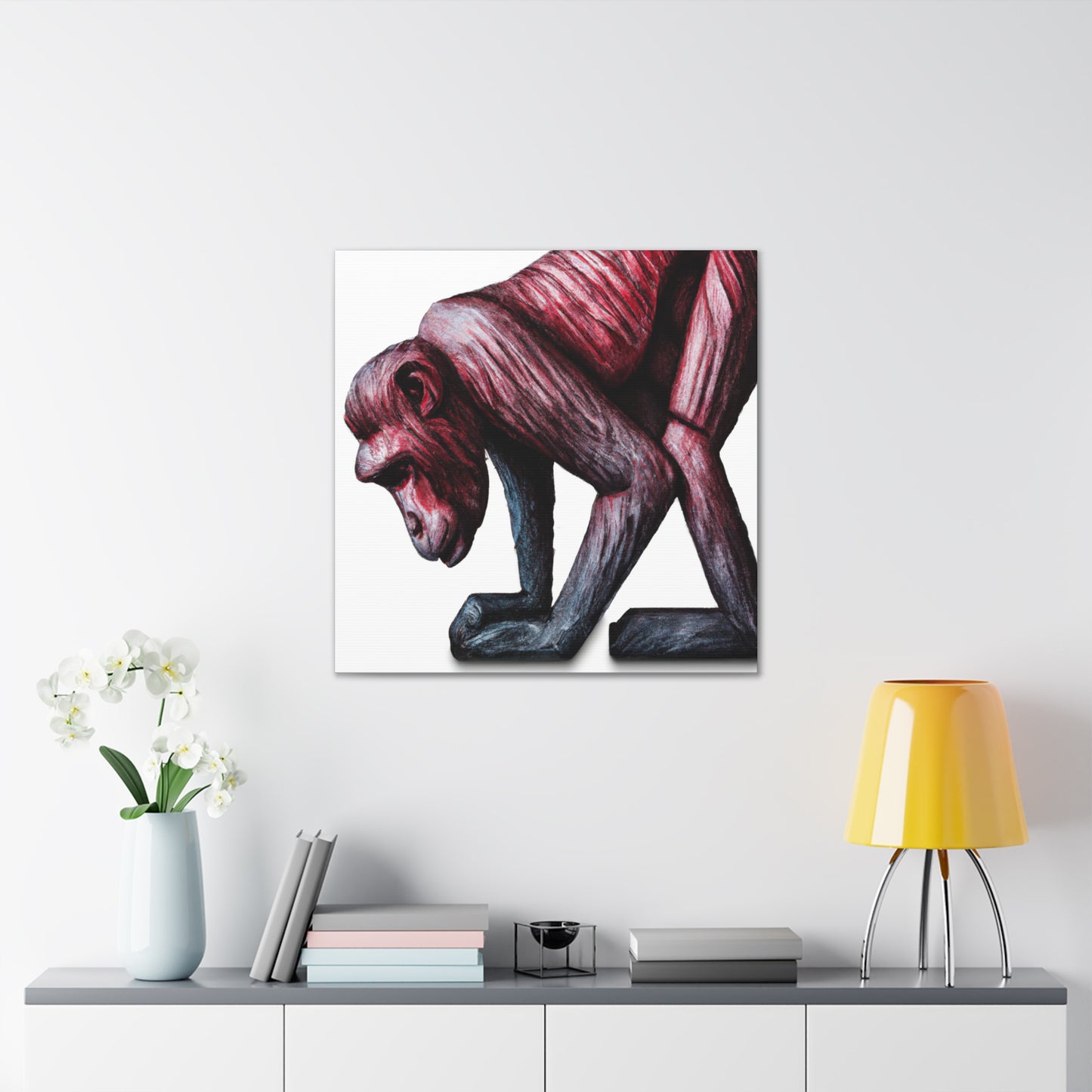 Japanese Macaque Stilllife - Canvas