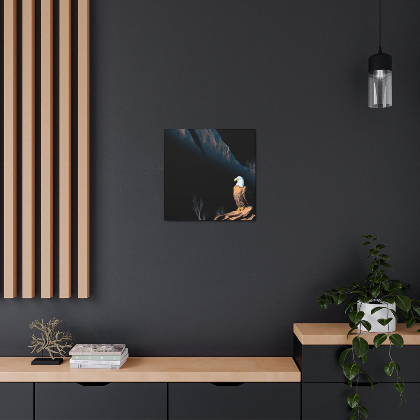 "Bald Eagle in Flight" - Canvas