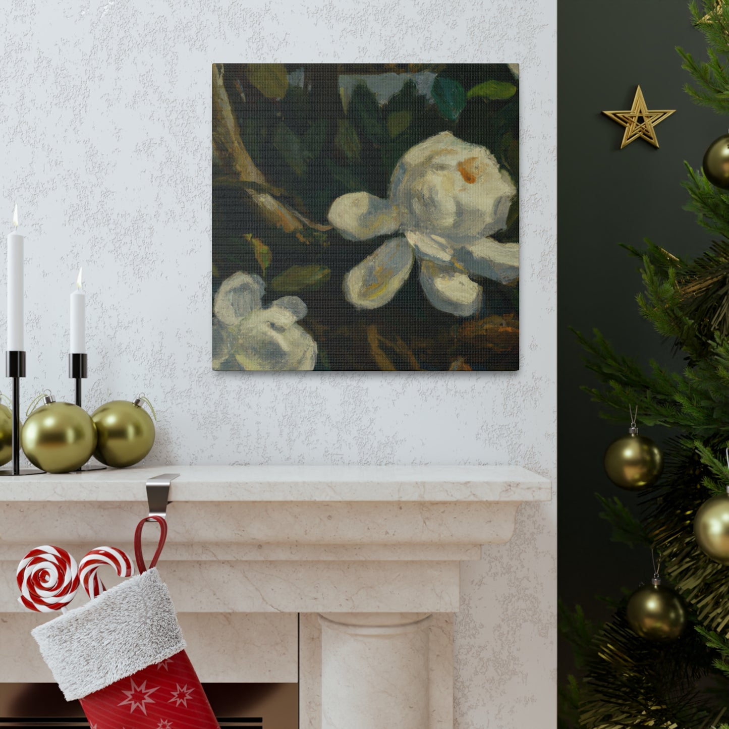 Gardenia Garden Splendor - Canvas