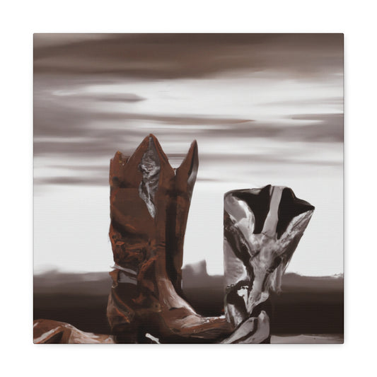 "Boots of Neoclassicism" - Canvas