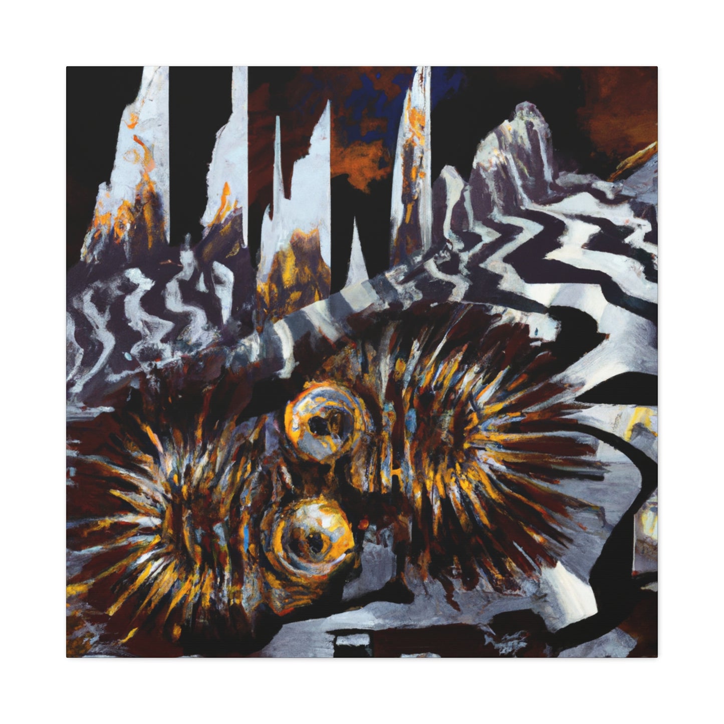 Porcupine in Impressionism - Canvas