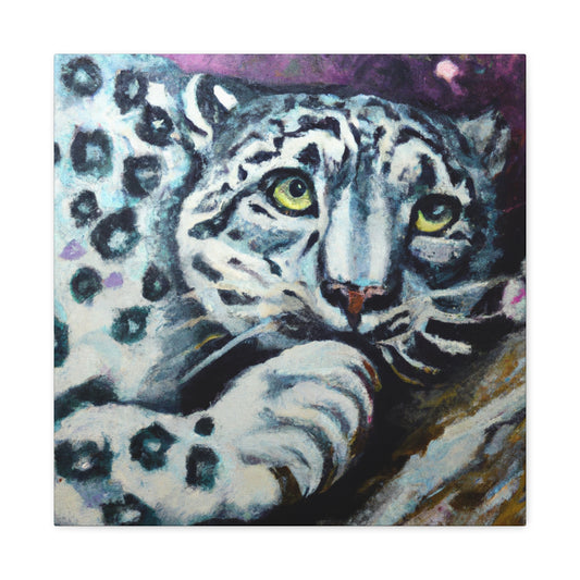 Snow Leopard Surrealism - Canvas