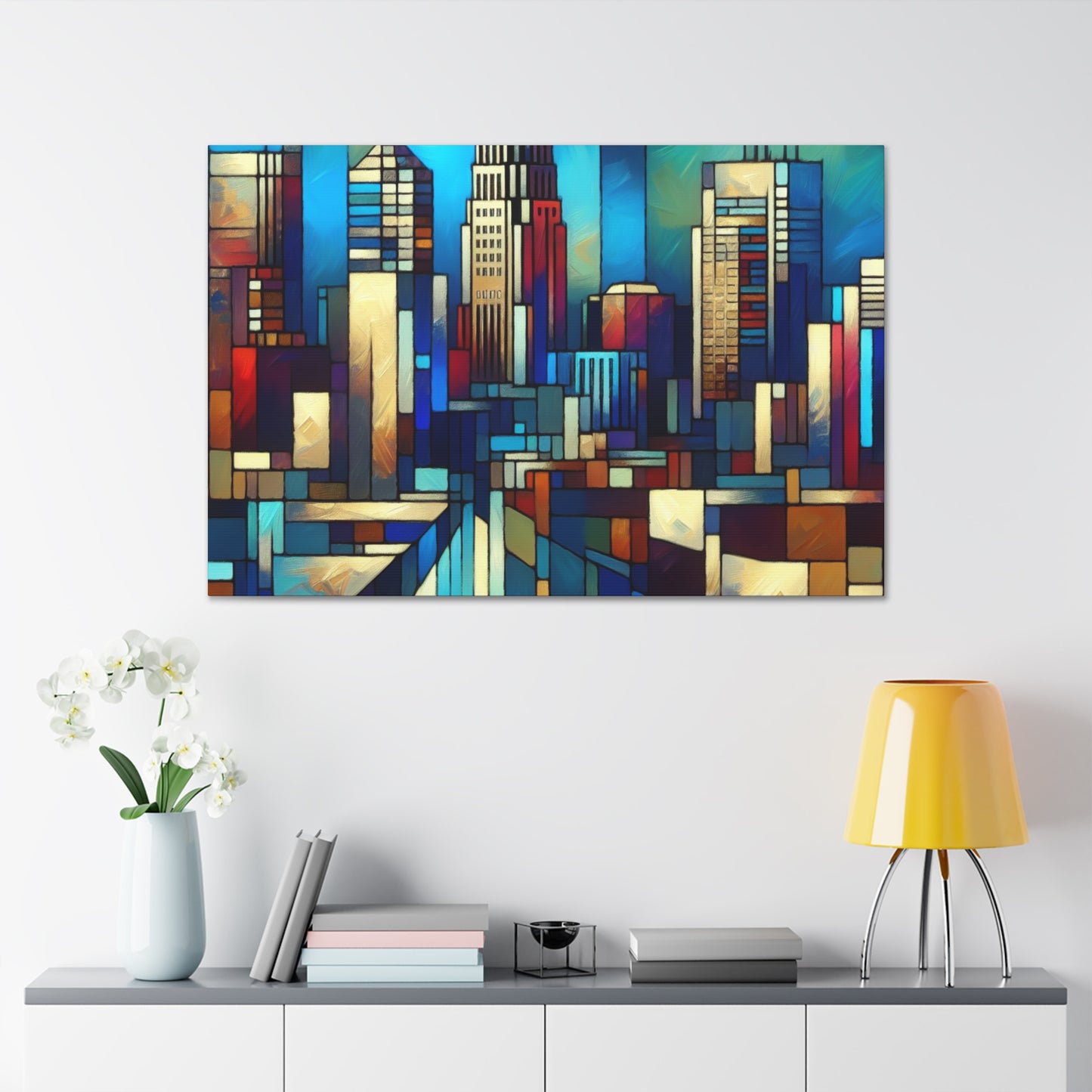 "Vibrant Raleigh Serenade" - Canvas