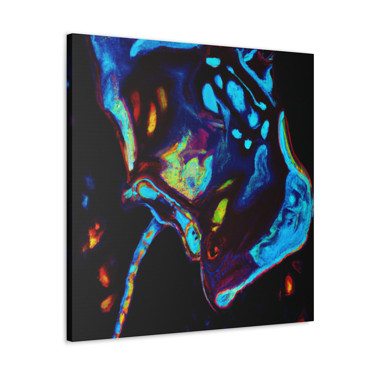 "Stingray Art Deco Gloss" - Canvas