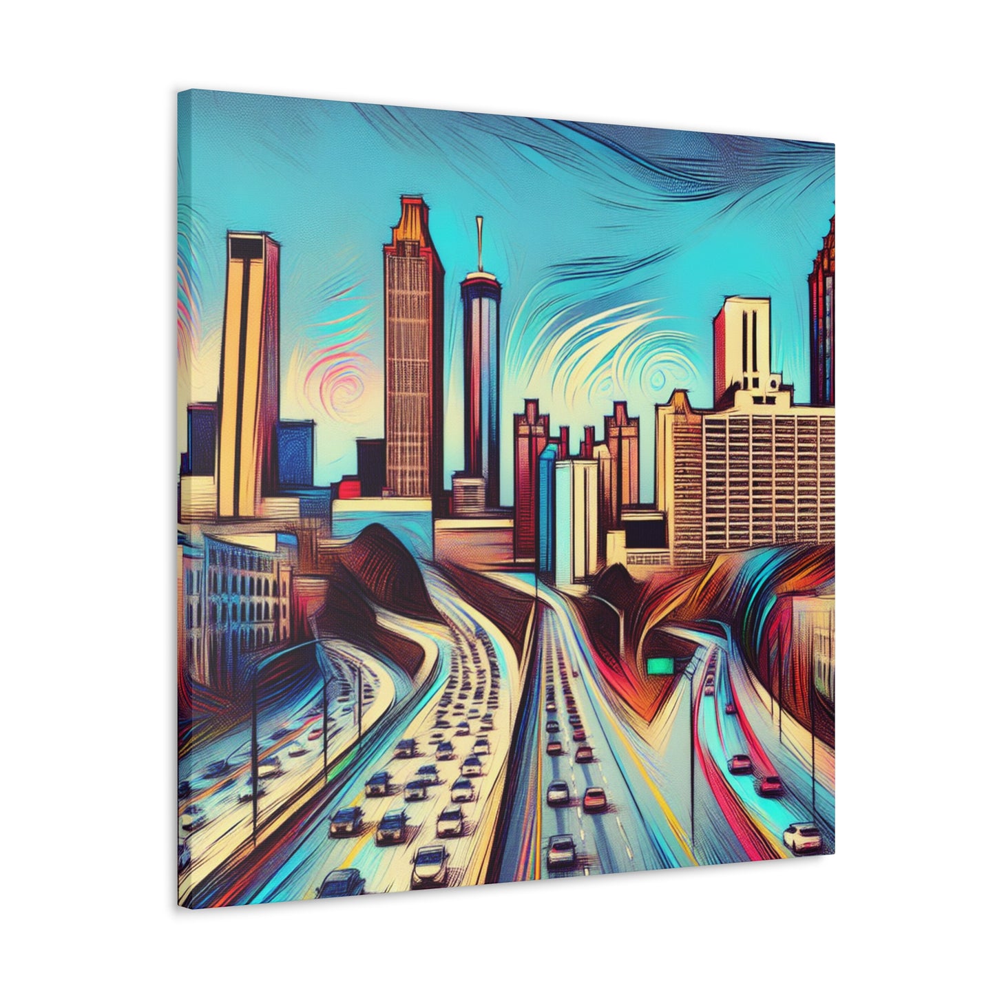 "Unveiled Urban Illusions" - Canvas