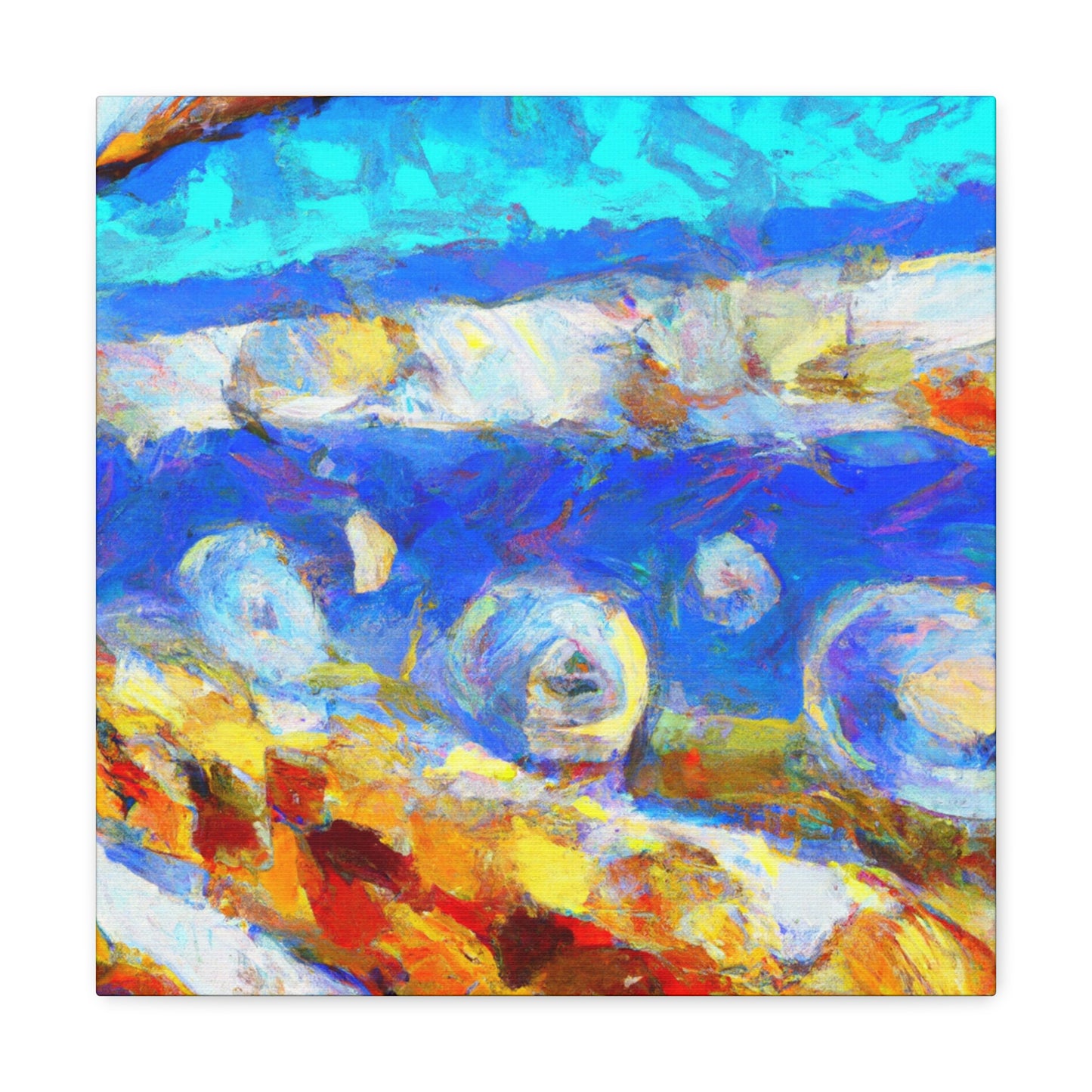 "Seawall on the Horizon" - Canvas