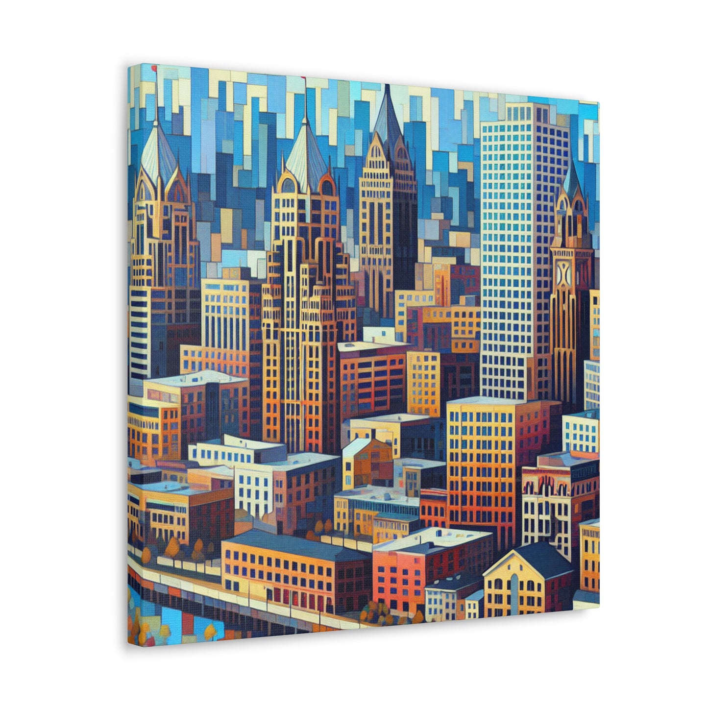 "Urban Symphonies Unveiled" - Canvas