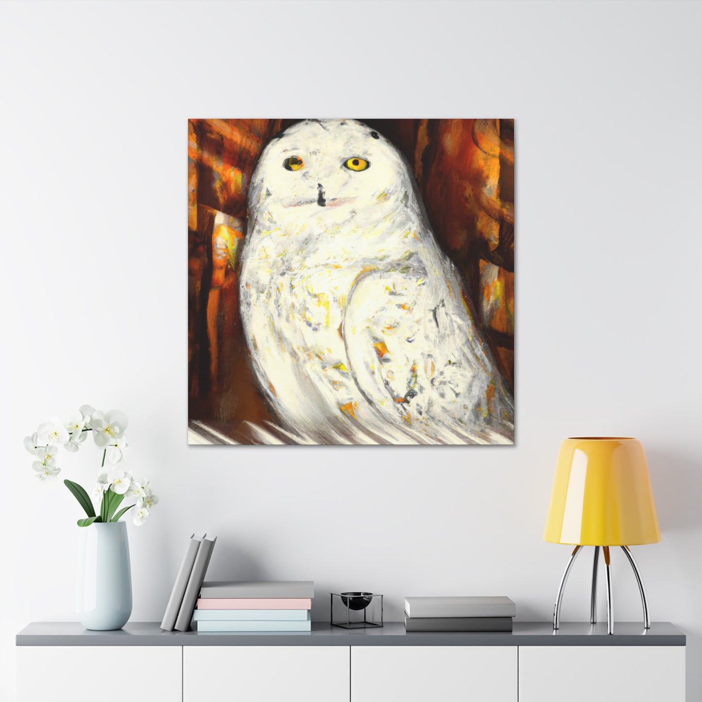 Snowy Owl Majestic Flight - Canvas