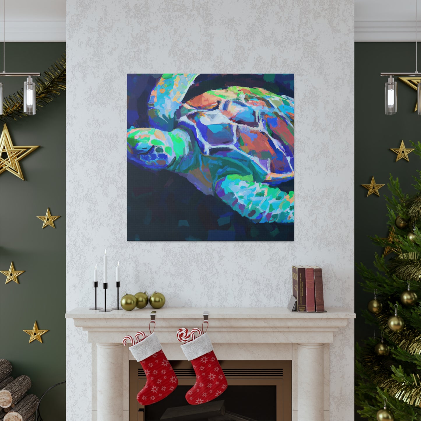 "Sea Turtle's Brilliant Hue" - Canvas