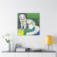 Ferret in Art Deco - Canvas