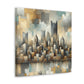 "Pittsburgh through Lavish Brocade" - Canvas