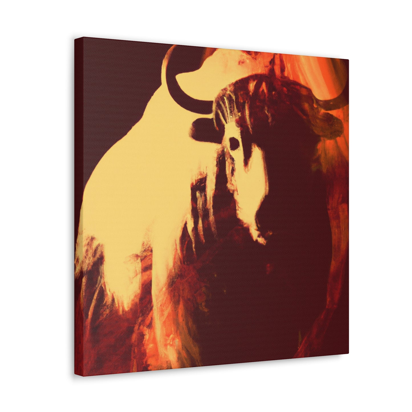 Yak in Digital Color - Canvas