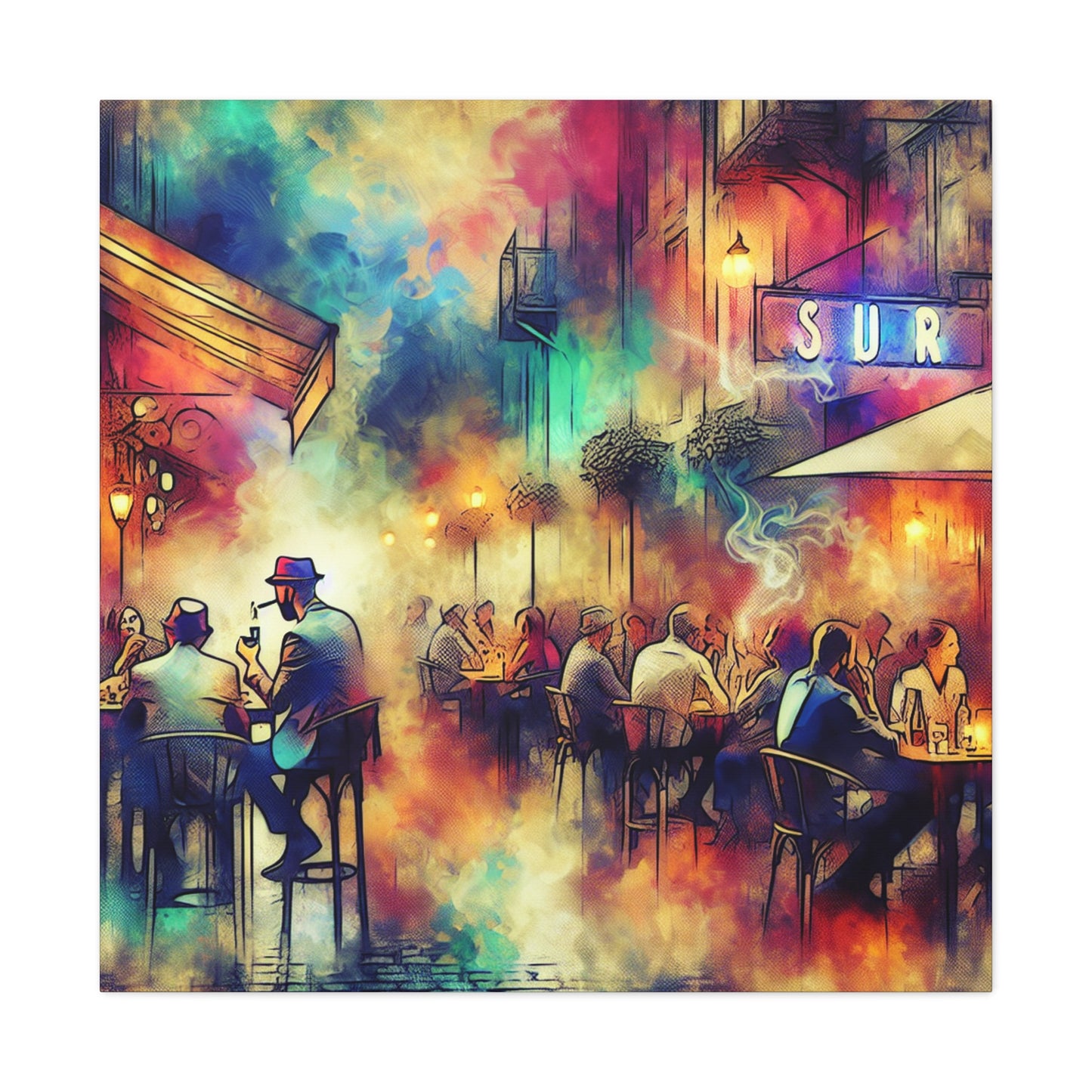 "The Hazy Jazz Joint" - Canvas