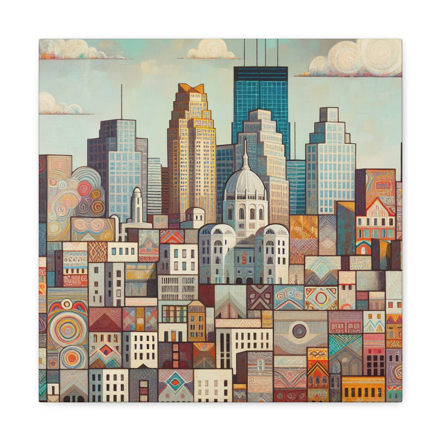 "Vibrant Minneapolis Melody" - Canvas