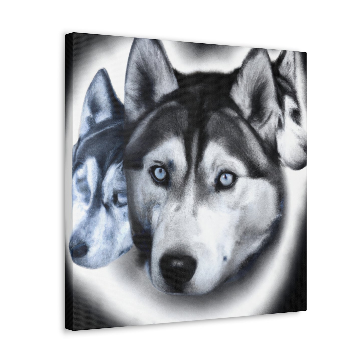 "Siberian Husky Reflection" - Canvas