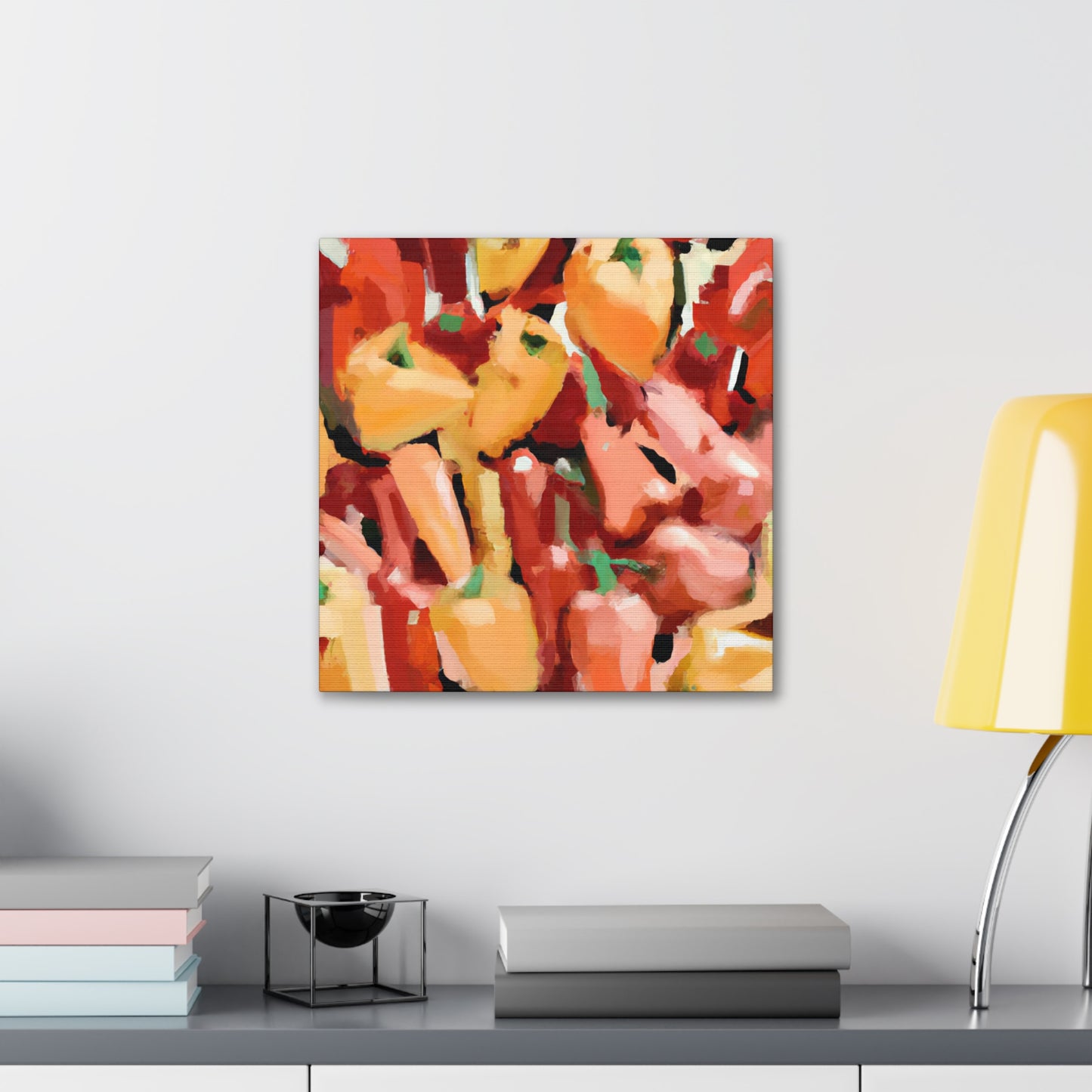 Peppers in Abstraction - Canvas