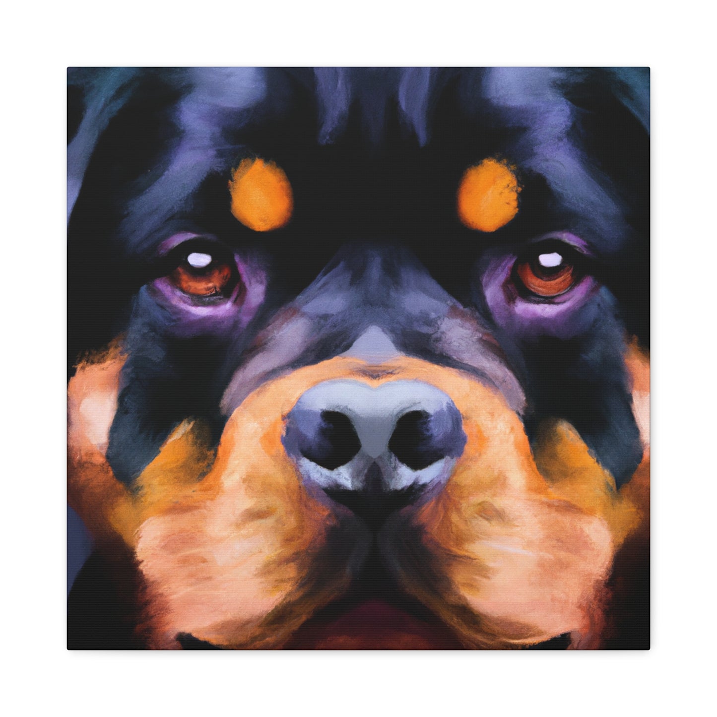 "Rottweiler Ruff Regal" - Canvas